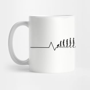 Evolution Charles Darwin heartbeat Mug